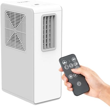 Portable Air Conditioners No Window for Bedroom, w/ 3 Modes & 3 Speeds,1800BTU AC Unit No Drain and No Vent Portable AC, 0.93-Gal Tank for 20H Cooling, 120°Oscillating Swamp Cooler