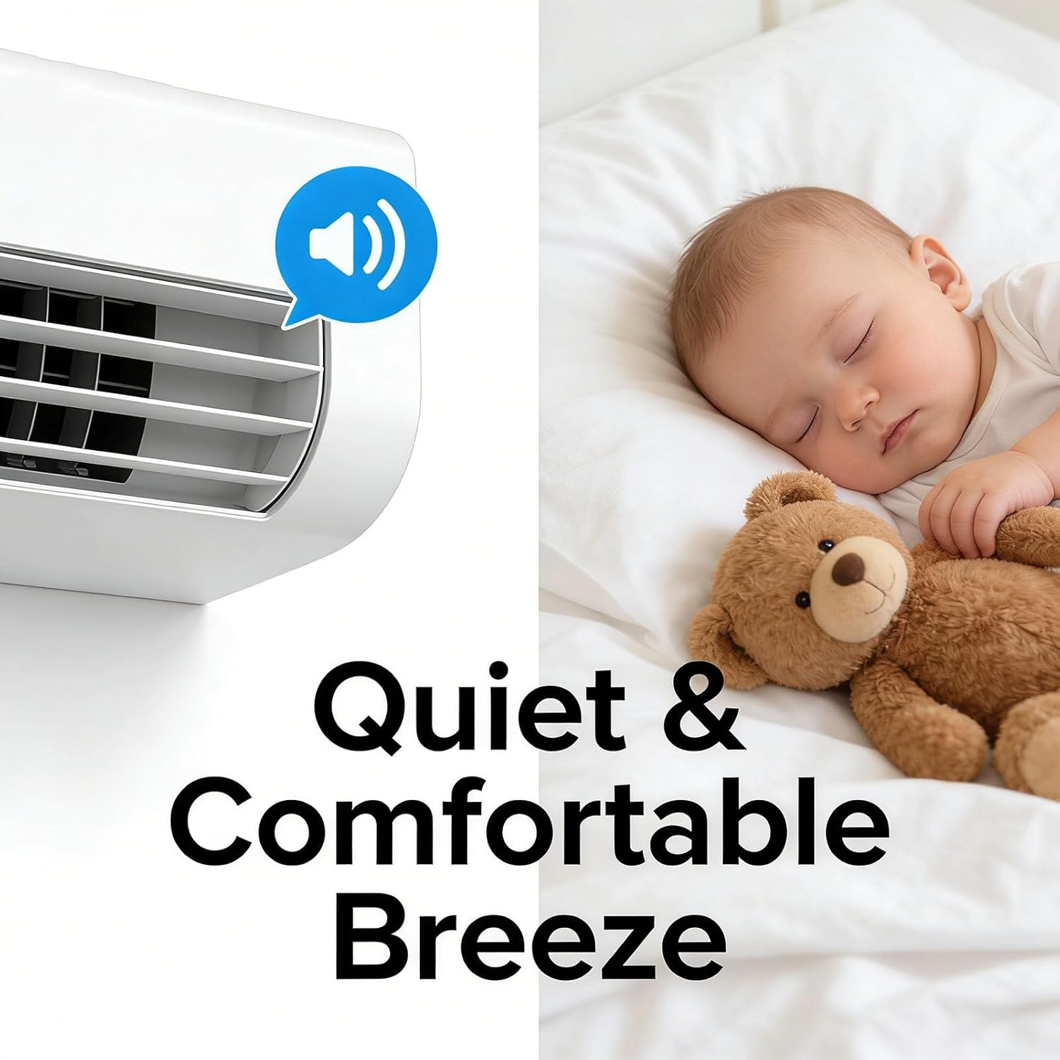 Multifuntional Wall Air Conditioner Fan 2 in 1 Wall Heating System Mini Portable Ac and Heater Combo Unit Smart Air Conditioner Heater Fan with Timer for Living Room Bedroom Office(Red)