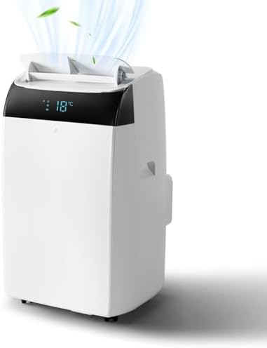14,000Btu Portable Air Conditioner - Cools Up to 750 Sq.Ft,3-in-1 with Dehumidifier & Fan, Energy Efficient, Ultra-Quiet, Remote Timer Control for Home, Office, School