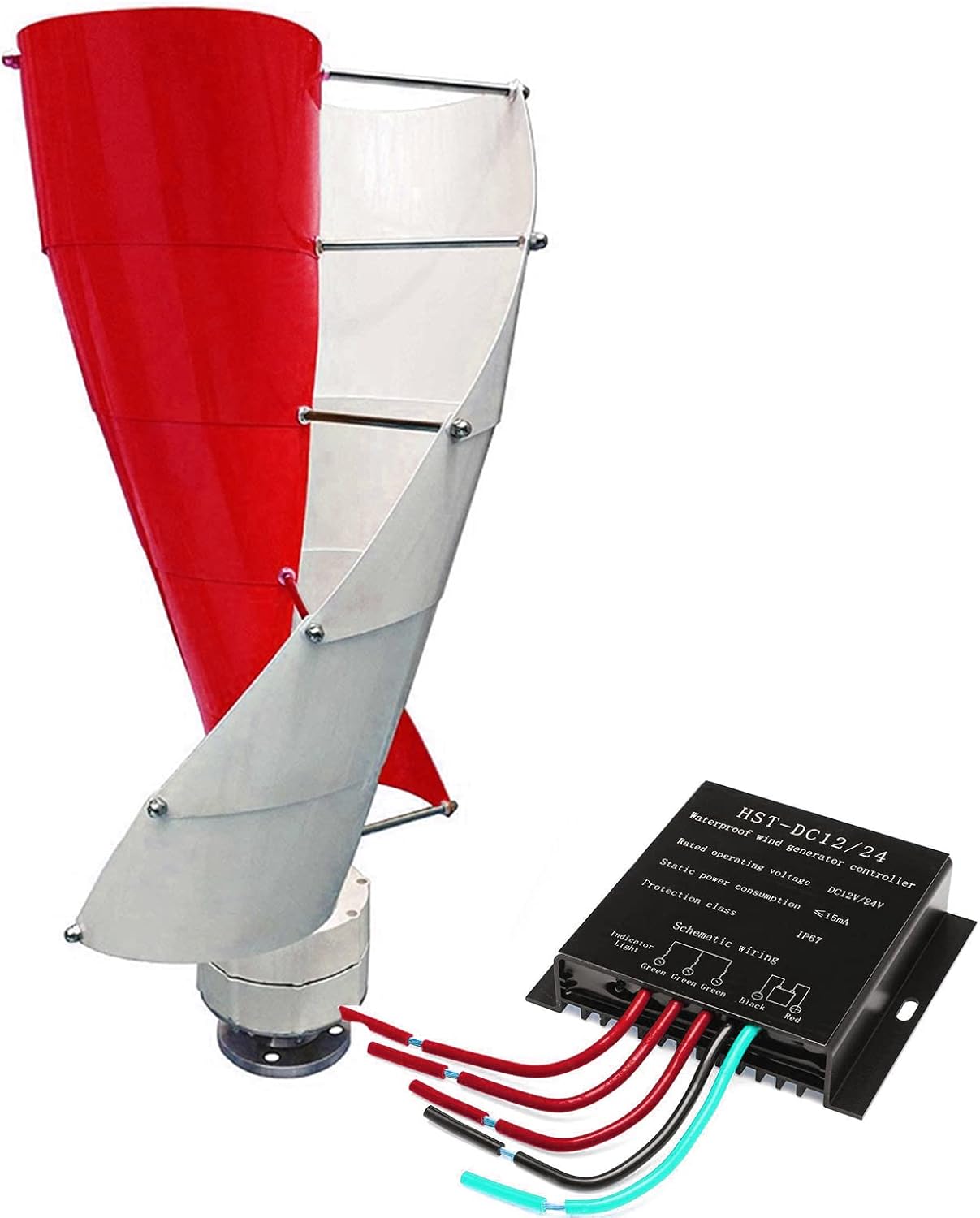 Free Energy Windmill 10000W Vertical Axis Wind Turbine Generator Alternative 12V 24V 48V Low RPM for Home Farm Use