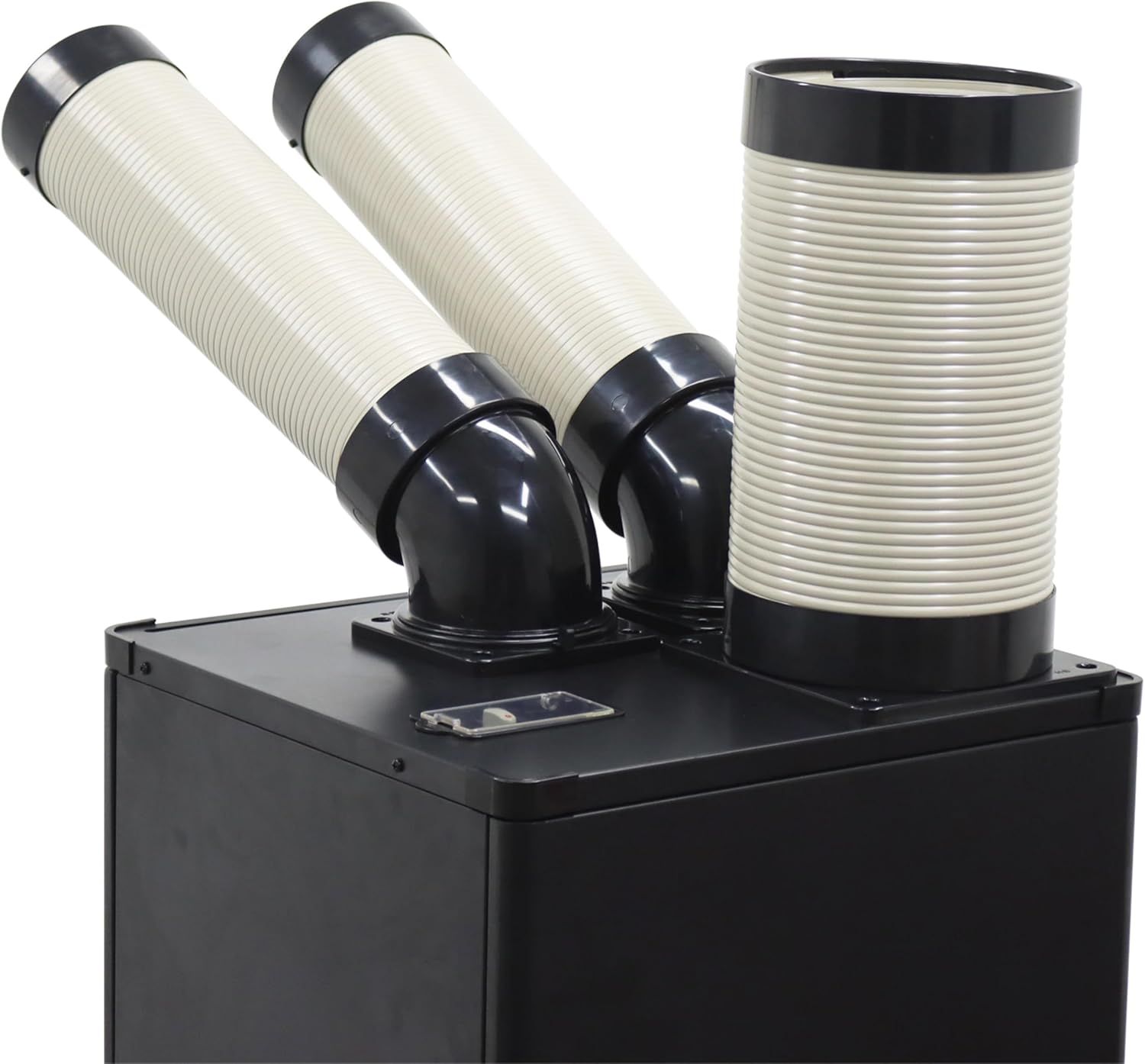 220V Industrial Portable Air Conditioner Air Flow 550m³/h with Wheels 5L Tank Double Outlet Commercial Spot Cooler Adjustable Outlet Ideal for insititute Workshops Outdoor Events 1100W