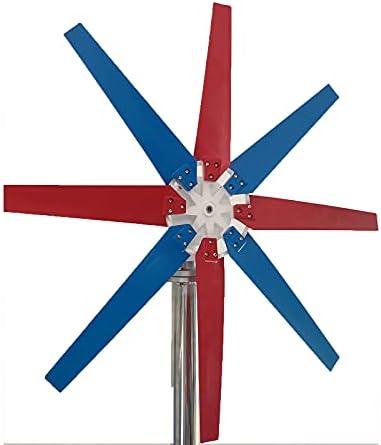 12V/24V Vertical Axis Wind Turbine, Portable Wind Generator, Starts at 2.5M/S, 10000W Max Power, IP67 Waterproof, Ideal for Home, RVs, Renewable Energy Solution