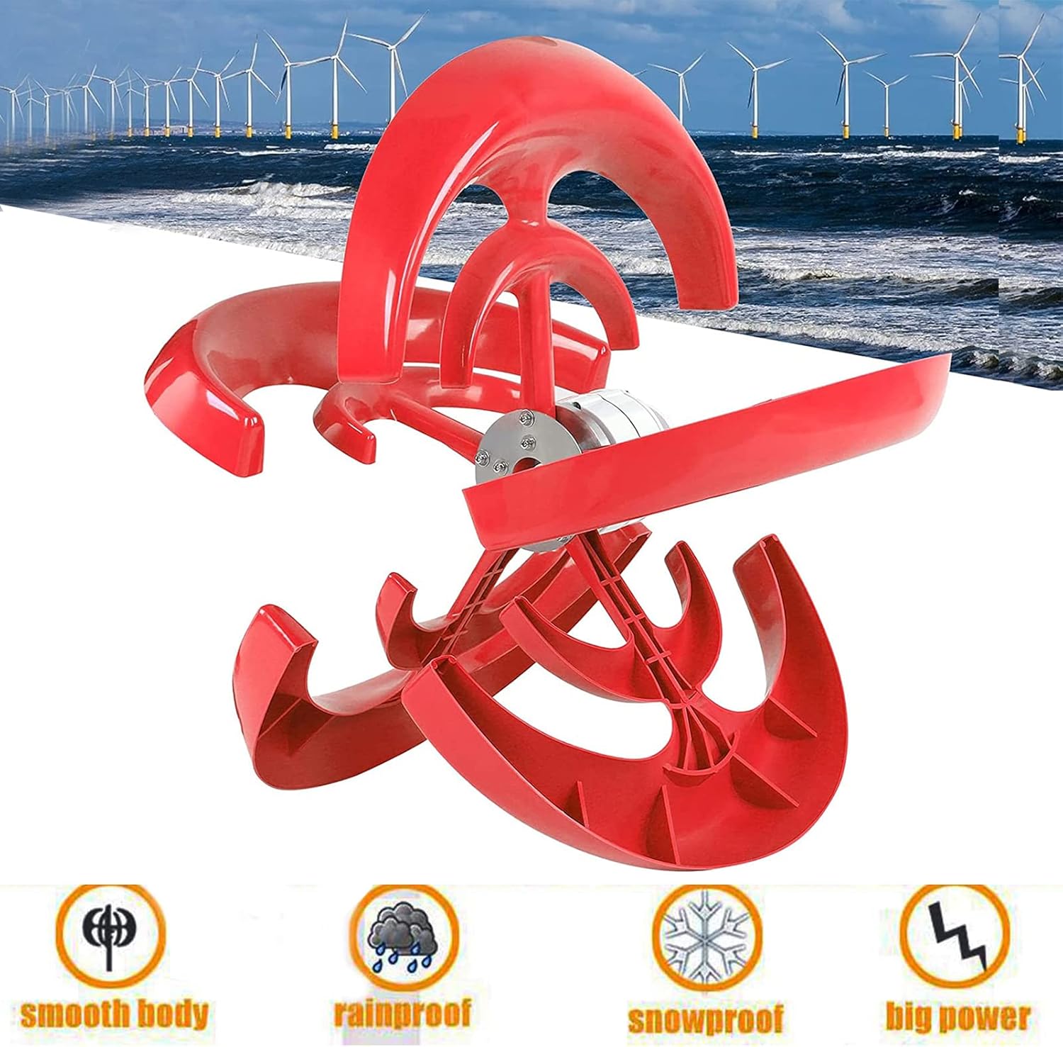 12000W Windmill Permanent Maglev Vertical Wind Turbine Wind Turbine Generator,12V 24V 48V Wind Turbine with MPPT Controller for Home Camping