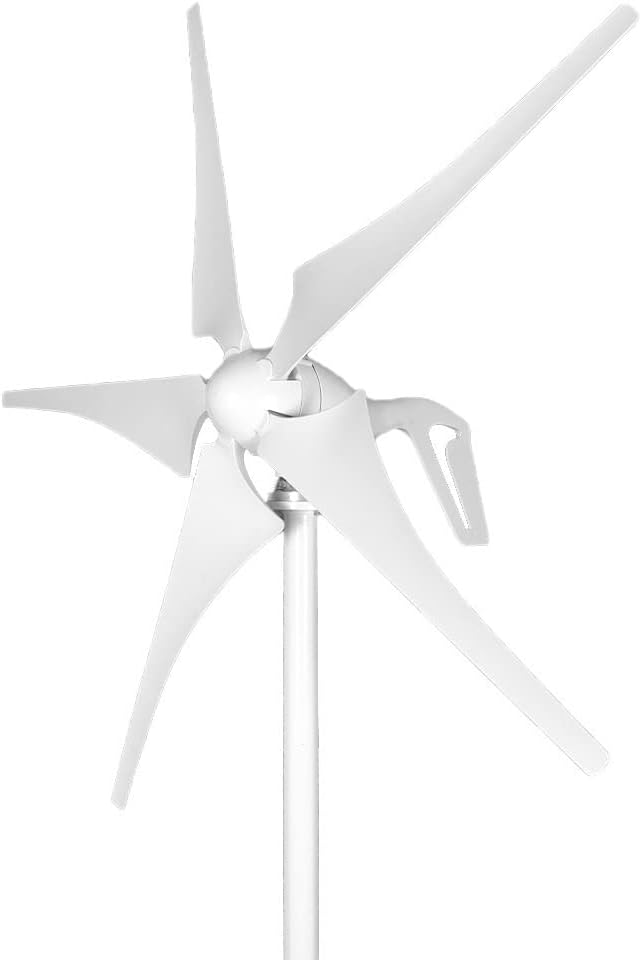 Wind Turbine, 1000W 48V Volt Energy Nylon Fiber Blade Horizontal Home Wind Turbines Wind Generator Power Wind mil with MPPT Controller(MPPT Controller,12V)