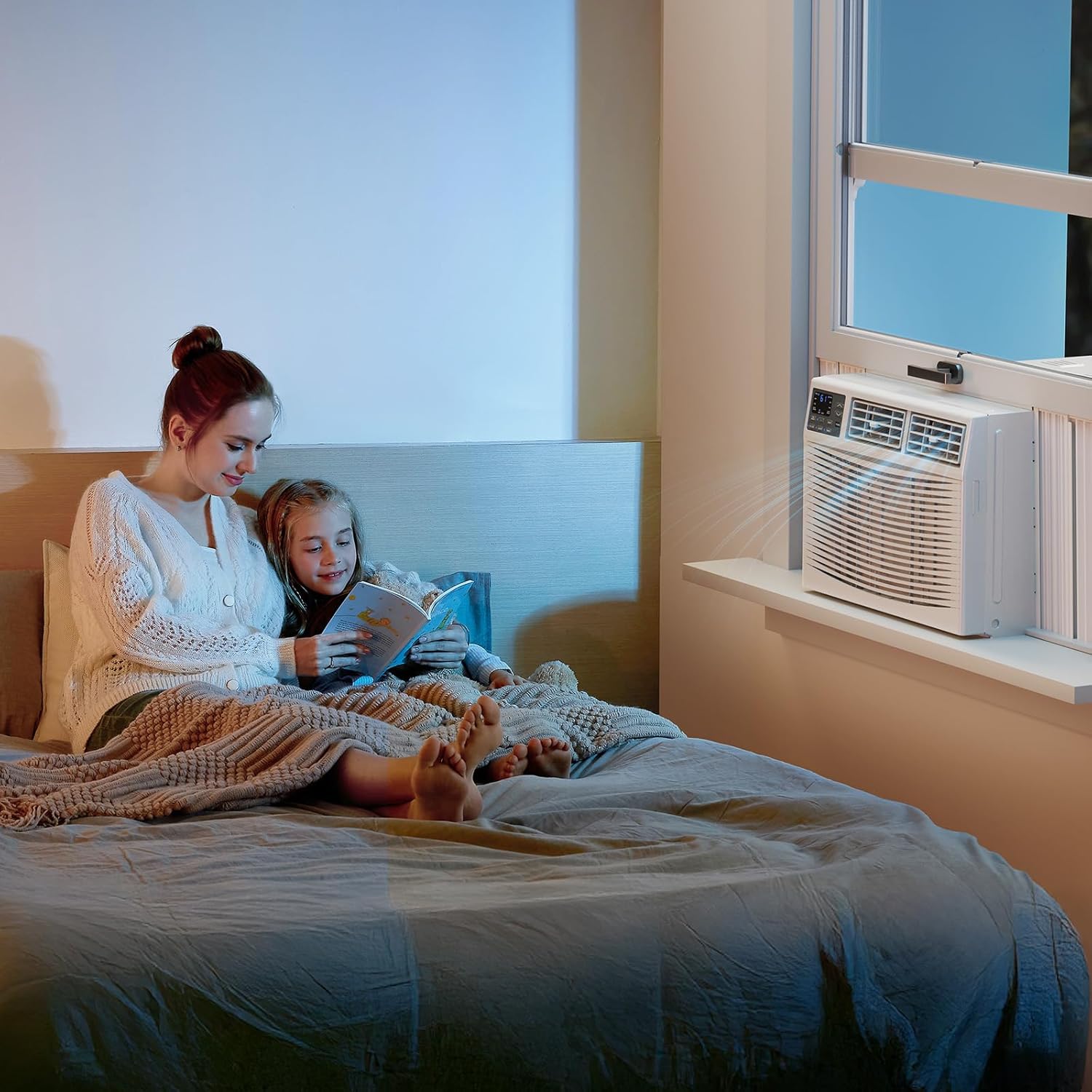 ROVSUN 8000 BTU Window Air Conditioner with Heat, Window AC Unit & Heater Combo with APP & Voice Smart Control, Timer Function & Easy Installation Kit, Work with Alexa/Google Assistant, 115V/60Hz