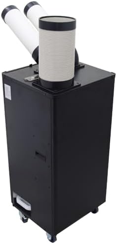 220V Industrial Portable Conditioner Air Flow 780m³/h with Wheels 8L Tank Double Outlet Commercial Spot Cooler Adjustable Outlet Ideal for Insititute Workshops Outdoor Events 2100W