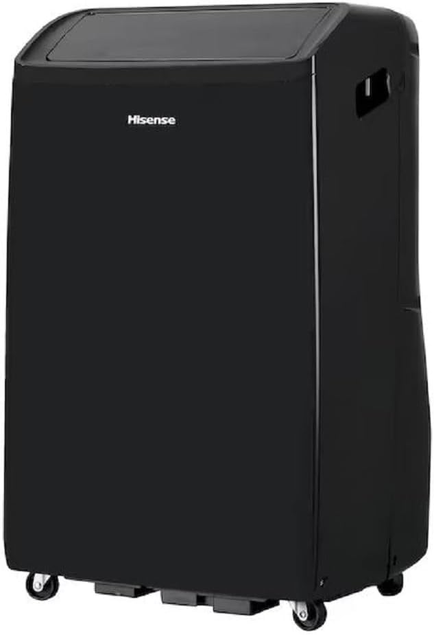 Hisense 10,000-BTU DOE Inverter 115V 550-sq ft Grey Wi-Fi Portable Air Conditioner w/ Remote (Renewed)