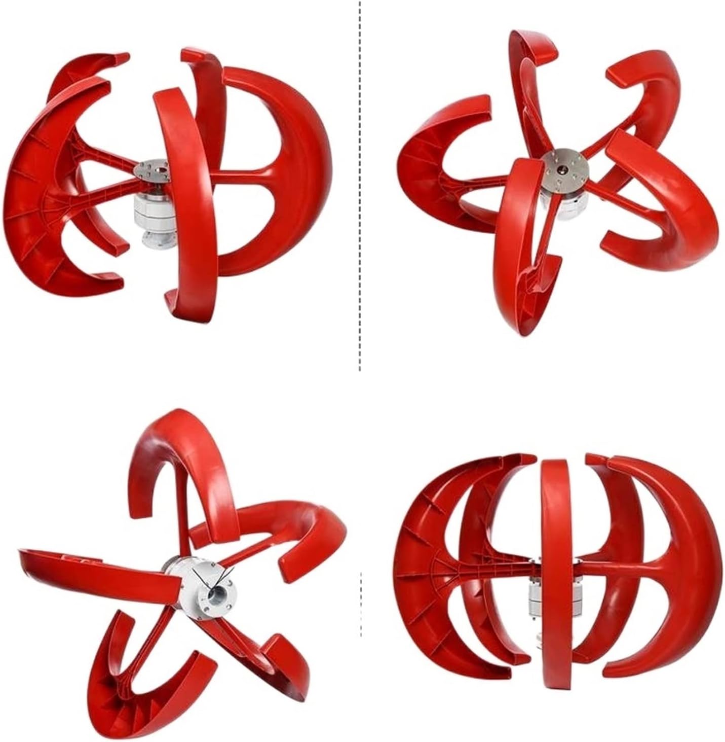 Wind Turbine, 1000W Wind Turbine Lantern Wind Turbine Vertical Axis 12V 24V Motor Quick Start Home Farm Hybrid Street Light with MPPT Controller(White,MPPT Controller_12V)