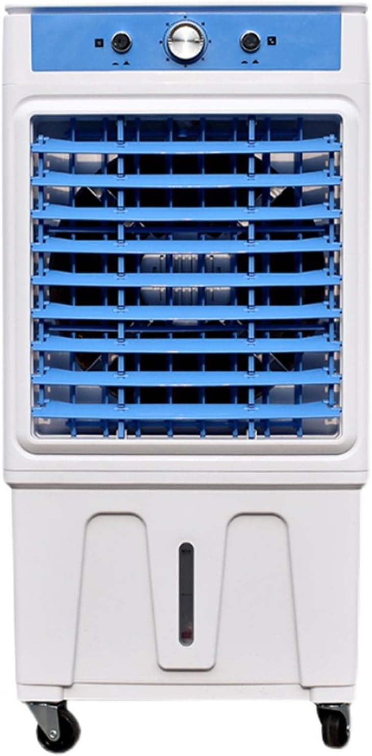 Portable Swamp Cooler, Evaporative Air Cooler with Water Tank and 3 Speed, Powerful Air Conditioner for Garage, Yard, Commercial Use