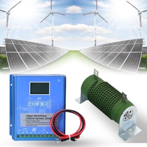 12000W MPPT Charge Controller for Wind Turbine & Solar Hybrid System, 48V Auto Regulator with Dump Load, Ideal for Solar Panel & Wind Generator Integration