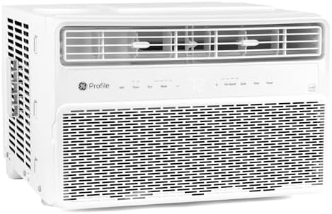 GE Profile Inverter Window Air Conditioner Unit 12,000 BTU with Energy Efficient AC Cooling up to 550 sq ft., Ultra Quiet, SMART Home Capable, Includes Remote and Install Kit, White
