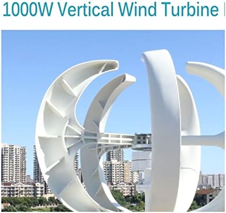 3000W High Power Vertical Axis Wind Turbine Generator - 12V/24V/48V MPPT, Low Noise 3KW Windmill for Home, Garden & Farm, Efficient Renewable Energy Solution