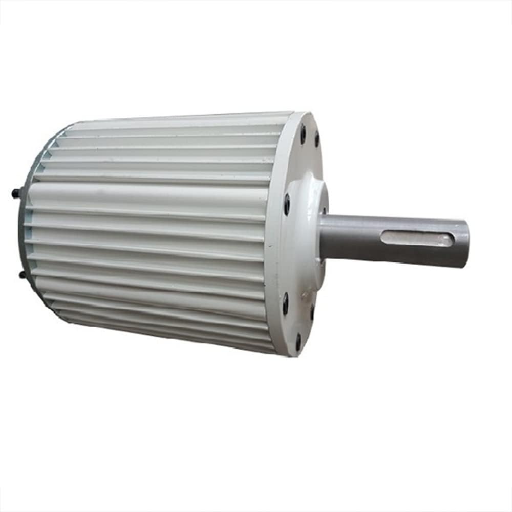 Wind Power Turbine Generator 1000W 2000W 3000W 4000W 5000W 10KW 3 Phase Gearless Permanent Magnet Generator 48V AC Alternator Wind Water Turbine (Size : Without Base, Color : 120-V_10KW 300RPM)