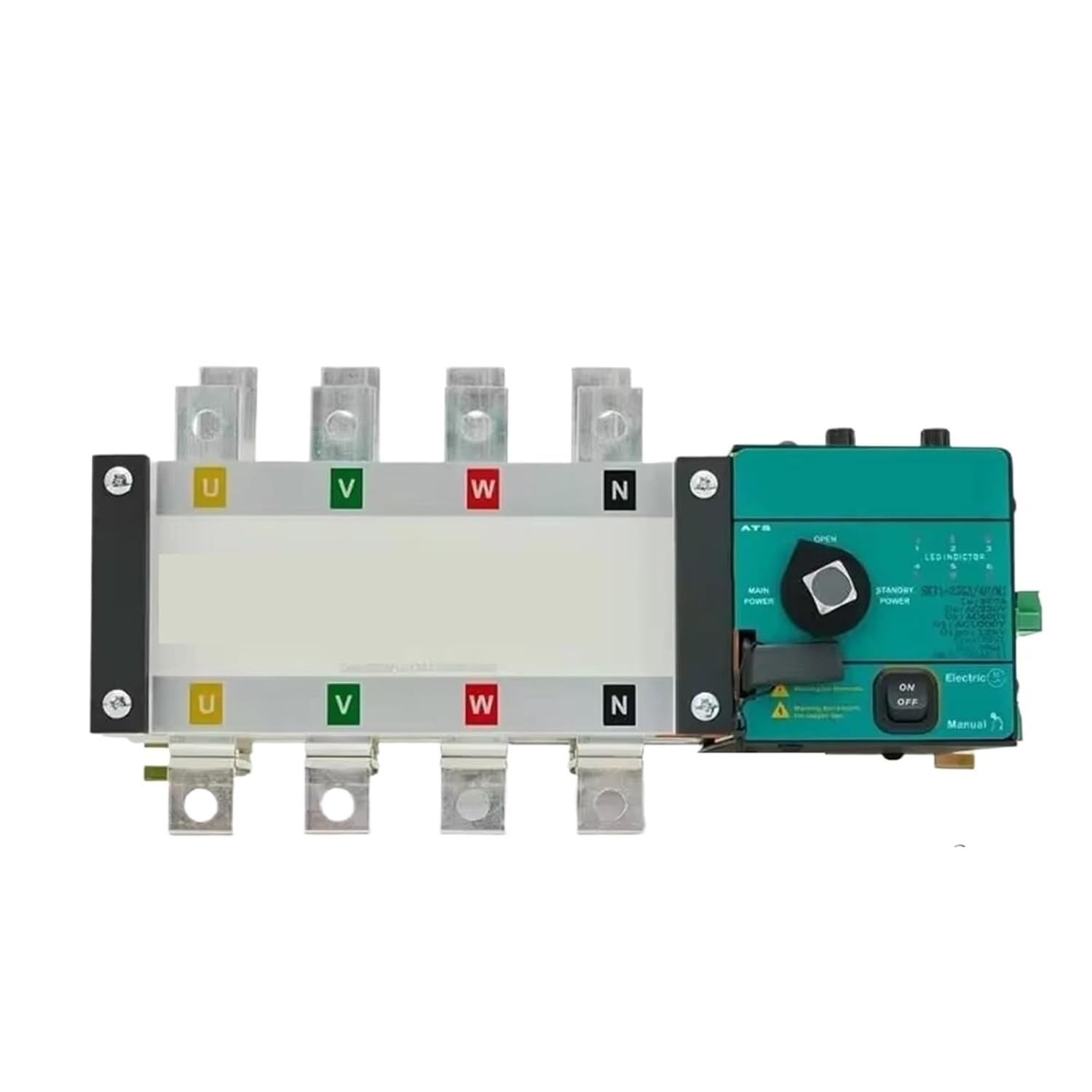 250A 300A 4P ATS Controller Dual Power Automatic Transfer Switch 220v Control Voltage Electric Diesel Generator Parts(300A 4P)