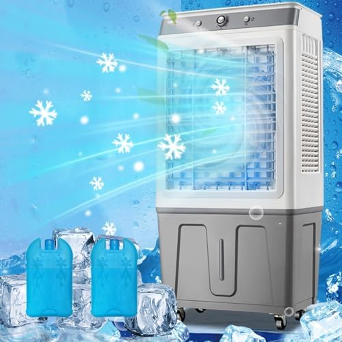 Generic Evaporative Air Cooler Portable, Energy Saved Cooling Fan With 9 Gal Tank, Swamp Cooler With Universal Wheel, Portable Air Conditioner For Bedroom Home Office