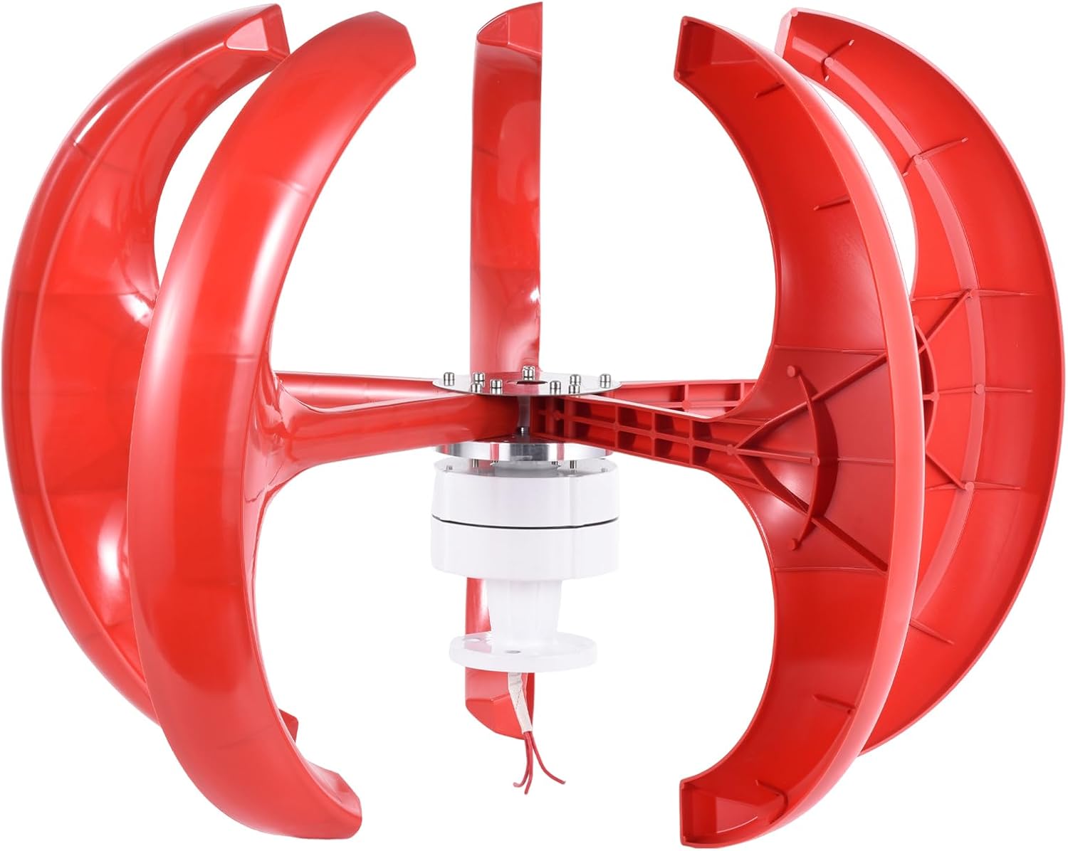 Home Wind Turbine, Wind Turbine with Controller, Flange Plate, 12 V/24 V Windmill Generator Kit, 1200W, 5 Leaves for RV, Street Lighting