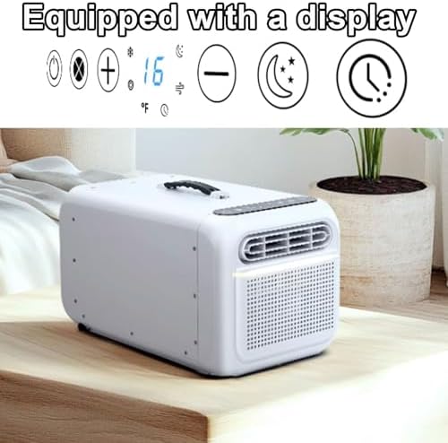 Portable Air Conditioner w/Remote Control,Drain-Free Function,Touch Panel,No Installation Required,for Office and Camping (Beige)