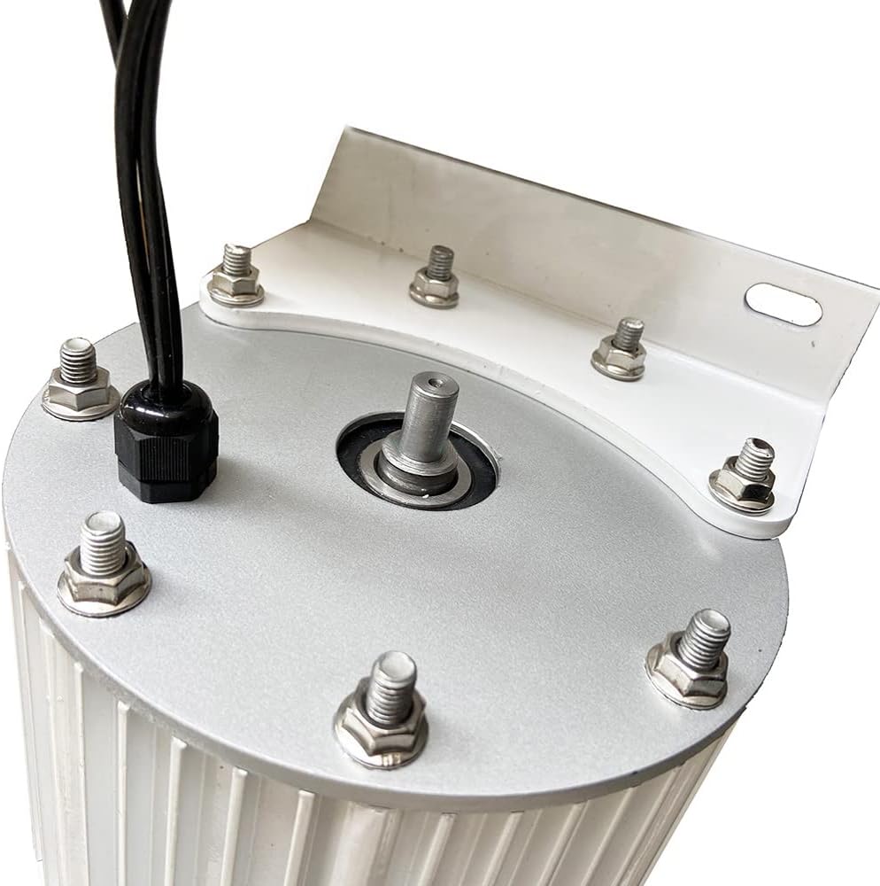 Wind Turbine, 1KW~10KW Low RPM Permanent Magnet Wind Turbine Generator 10000W 48V 96V Free Energy Generator Alternative Energy(with Base,12V_20KW)