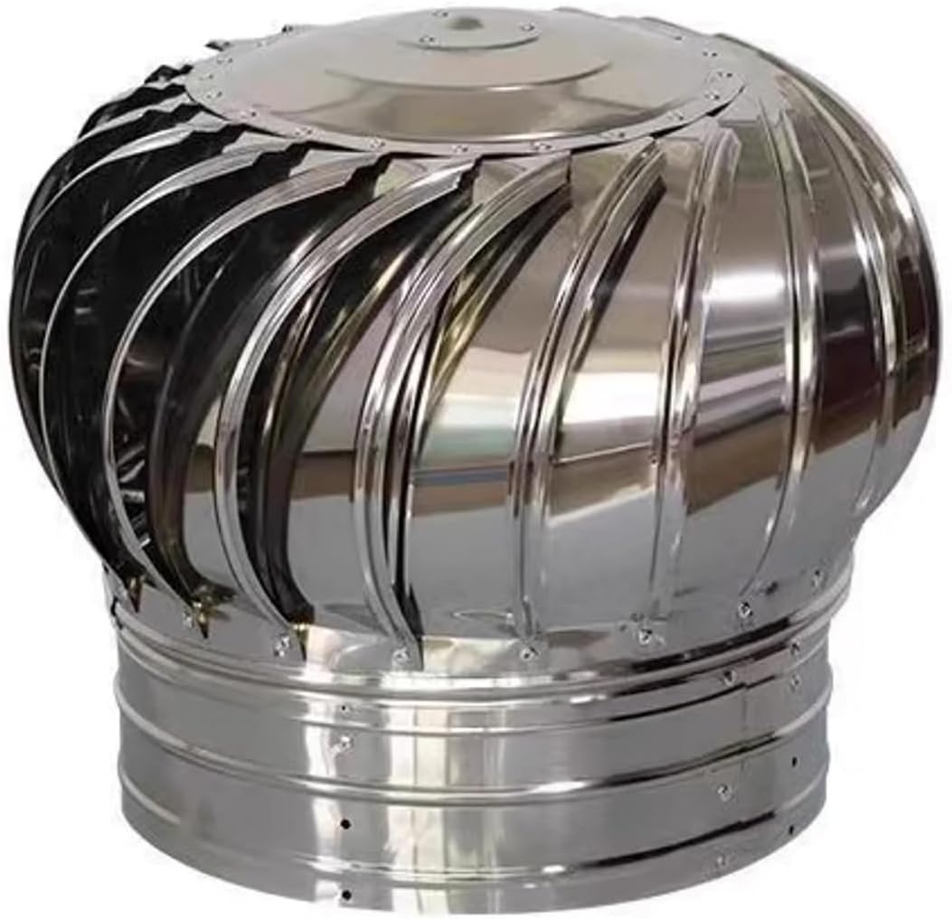 Wind Turbine Home Use Horizontal Generator Kits Blades with Controller to Charge Batteries Off Generator Vertical,Chimney Cap,Rotating Ventilator Cap, Wind Rotating Turbines Cap Vent, 304 St