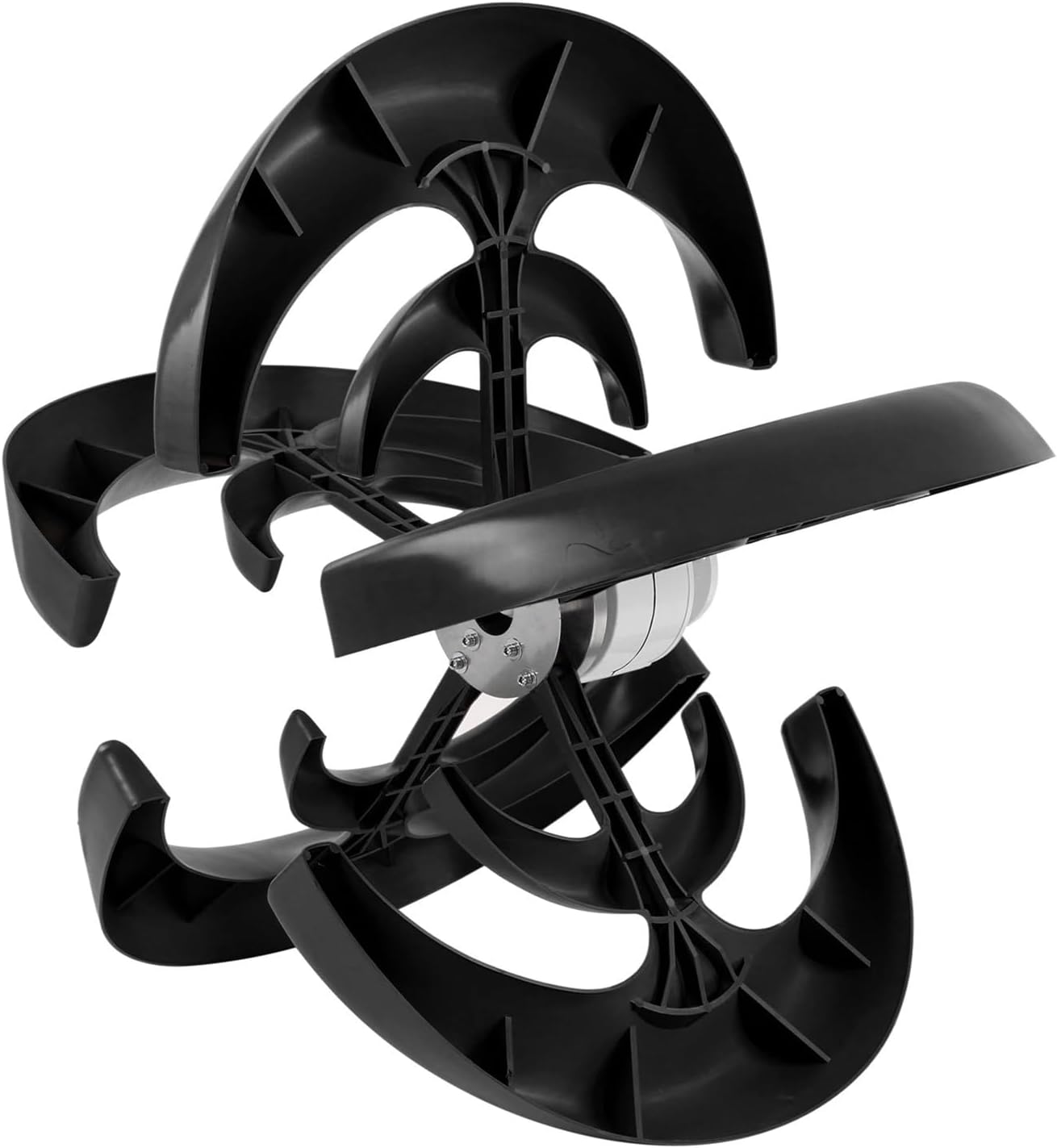 1200W Wind Turbines Kit 5 Blades Power Generator for Boat Charging Black Lantern Type Industrial Energy Equipment Industrial Energy(48V)