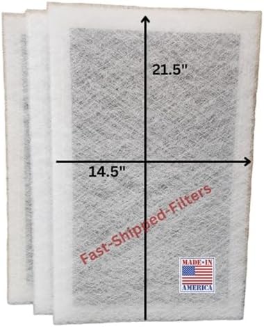 Fast-Shipped-Filters 3 Pack 16x24 Replacement Filter Pads Compatible with Dynamic Air Cleaner 16x24 Refill White