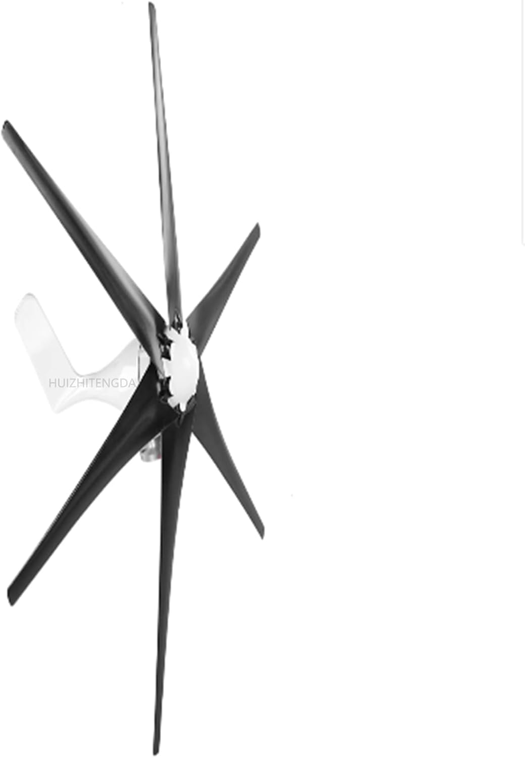 4000W 6 Blade Wind Turbines Generator,12V 24V 48V Efficient Wind Turbines Horizontal Home Power Windmill Energy Turbines with Charge Controller(Black)
