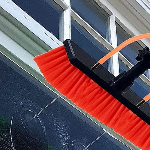 Glass Cleaning Brush Home Water Fed Telescopic Pole Kit Solar Panel Brush Rotating for Photovoltaic Panel，Water Fed Pole Kit 3.6-11M Window Cleaning Pole Window Cleaning Brush Equipment Wind