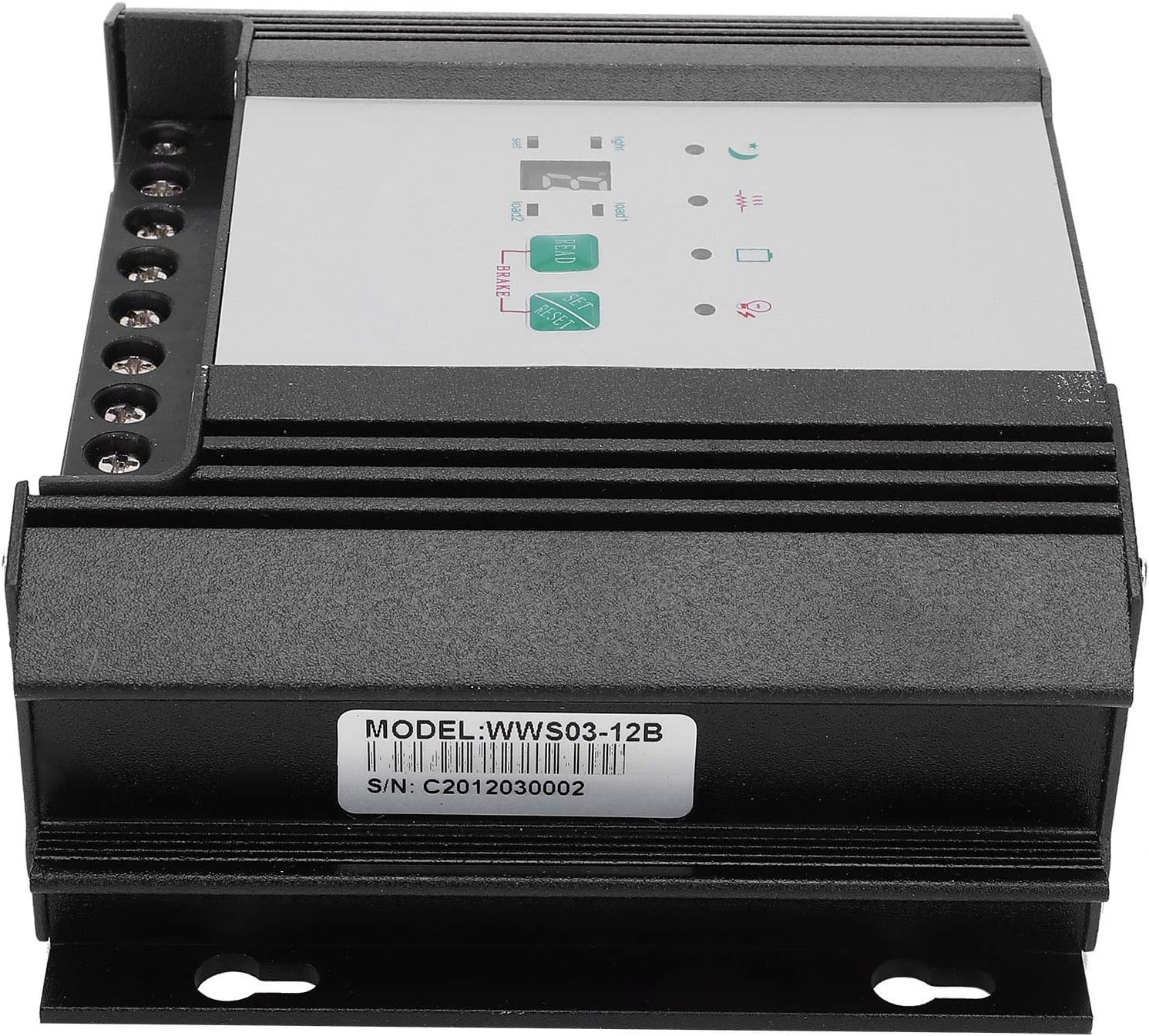 Wind Solar Charge Controller Hybrid Regulator Smart Efficient Dual Power Management for Wind Solar Hybrid Street Lights Industrial Equipment 12V Aluminum Alloy