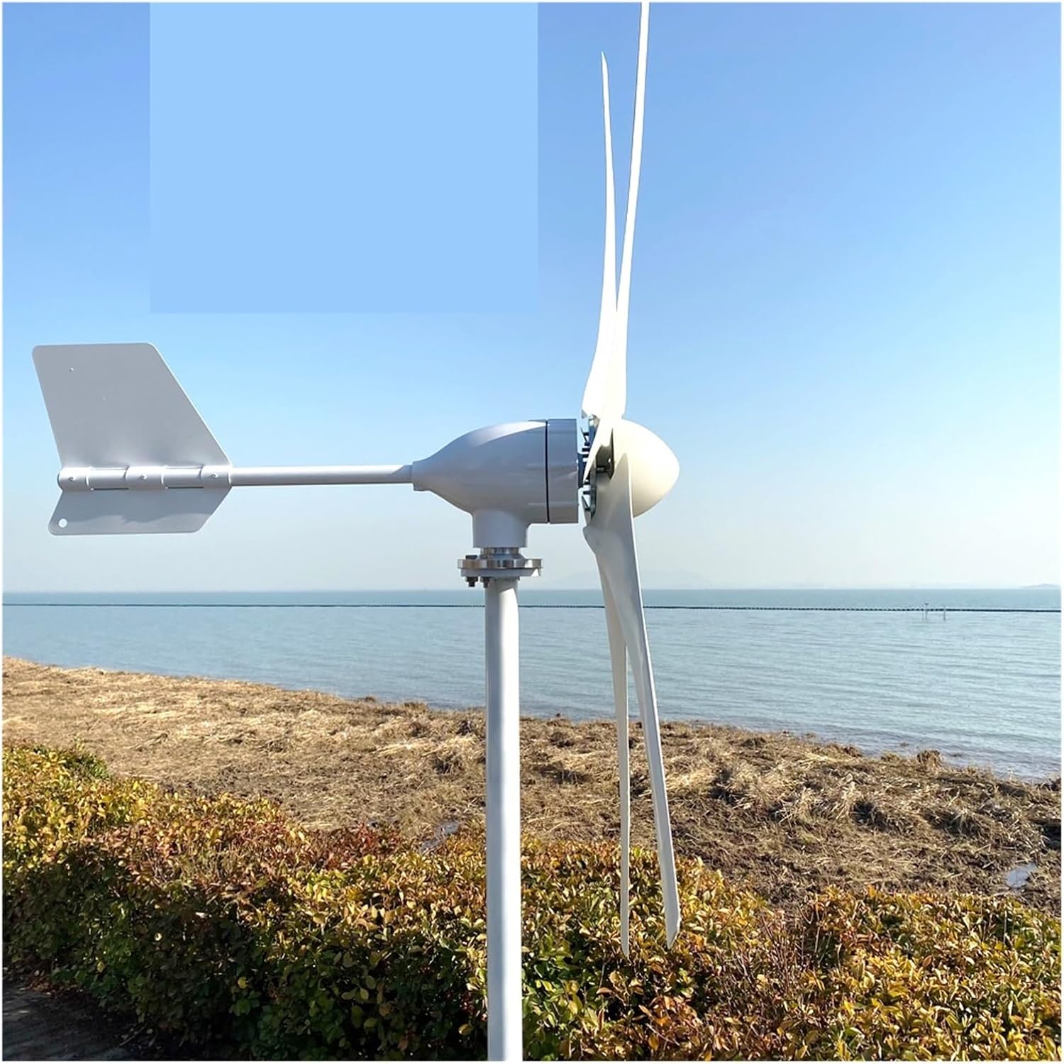 Wind Turbines, Home Farm 15KW 12V 24V 48V Horizontal Axis Wind Energy Turbine Generator 3/5 Blades Wind Power Fan Windmill Three-Phase AC(5B,48V_15KW)
