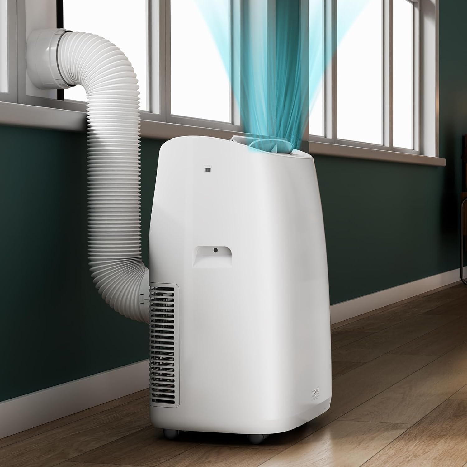 VEVOR Portable Air Conditioner 14,000 BTU, AC Unit with Built-in 3-in-1 Cool, Dehumidifier & Fan Modes for Room up to 700 sq.ft, Includes Remote Control & Window Kit