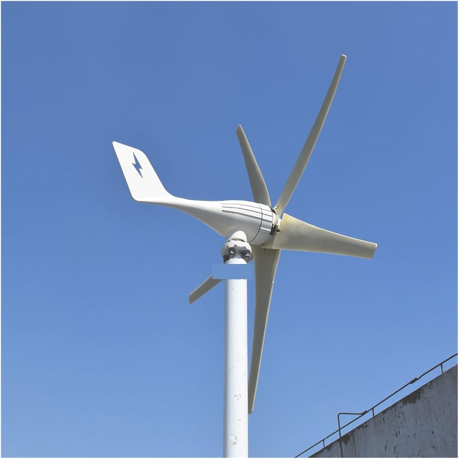 7kw Horizontal Wind Turbine Generator 24V 48V 96V Magnetic Dynamo Strong Power Inverter Output for Home Industrial Energy(with mppt Control,12V_3000W)