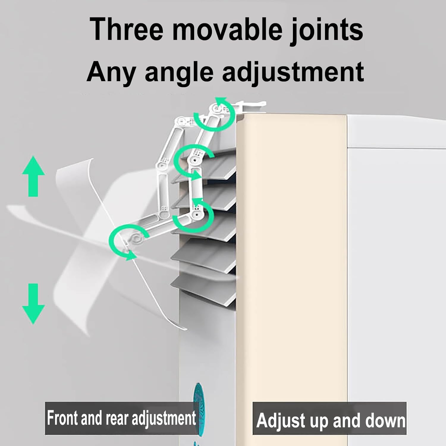 Standing Air Conditioner,Air Deflector,Portable,Air Conditioning Vent Deflector,Vent Diverter,Helps Wind Baffle and Direction,Anti-Condensation