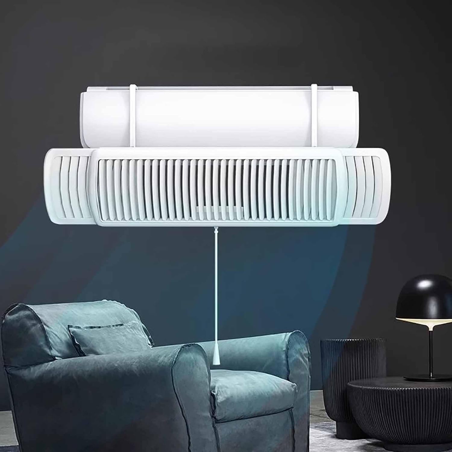 Adjustable Air Conditioner Deflector, Telescopic Anti-Wind Air Diverter, Universal ac Vent Deflector, for Wall AC Units