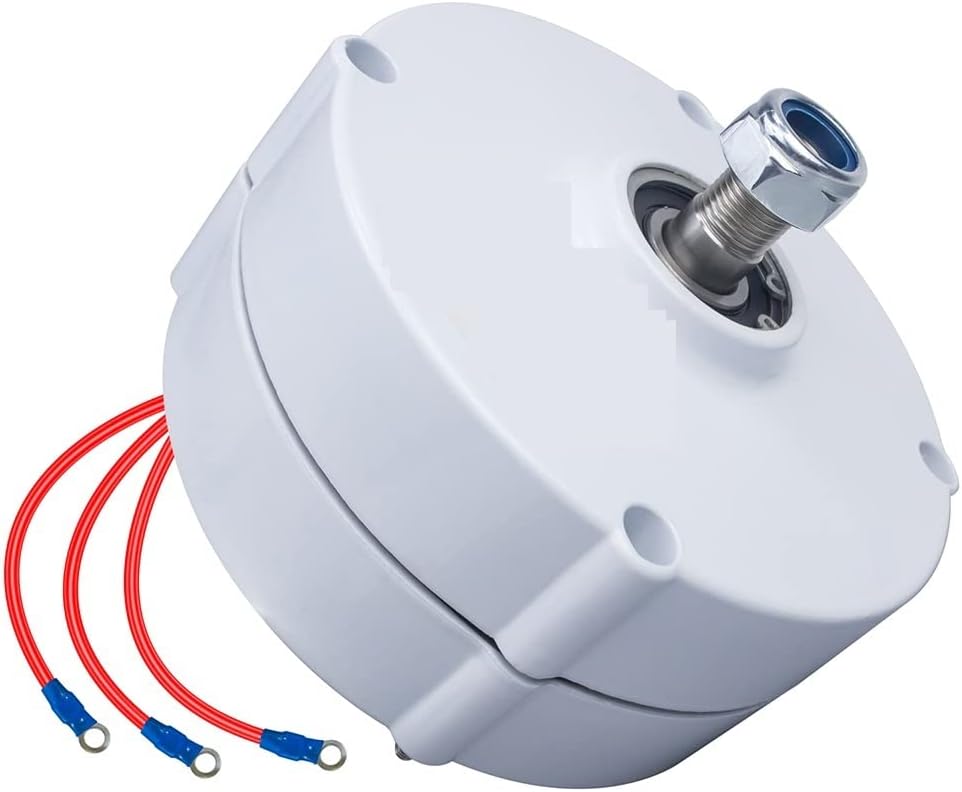 Wind Turbine, 100W 12V 24V Low RPM NdFeb Rare Earth Permanent Magnet Generator for DIY Horizontal Wind Turbine Wind Mil Generator(AC24V,200W)