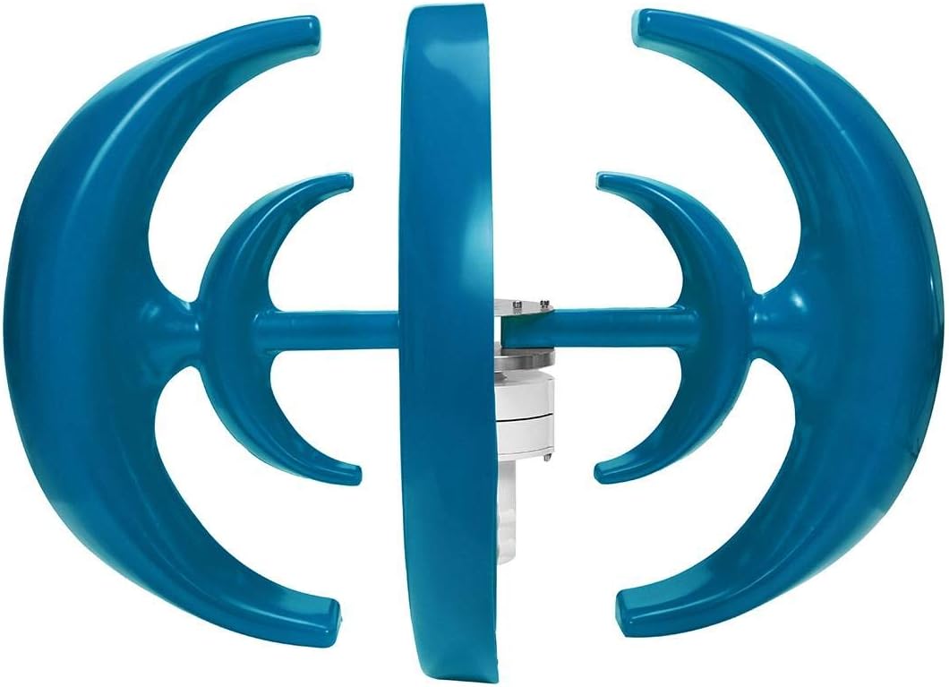 12V 24V 4 Blades Lantern Wind Turbines Generator Vertical Axis Motor Kit for Home Hybrids Streetlight Use Electromagnetic 4200W,12v