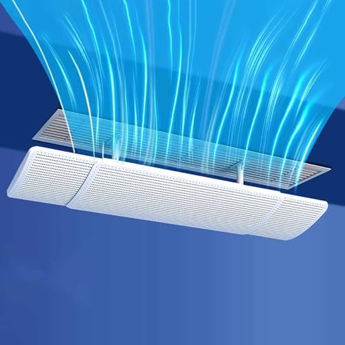 Adjustable Air Conditioner Deflector, Anti-Direct Blowing ac Vent Deflector, for Wall and Ceiling Angle Air Diverter