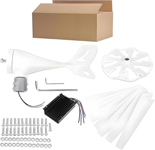 10,000W Wind Turbine Generator Kit for Home, Boats & RVs - 12V/24V/48V with 8 Blades & MPPT Controller for Efficient Charging Solutions