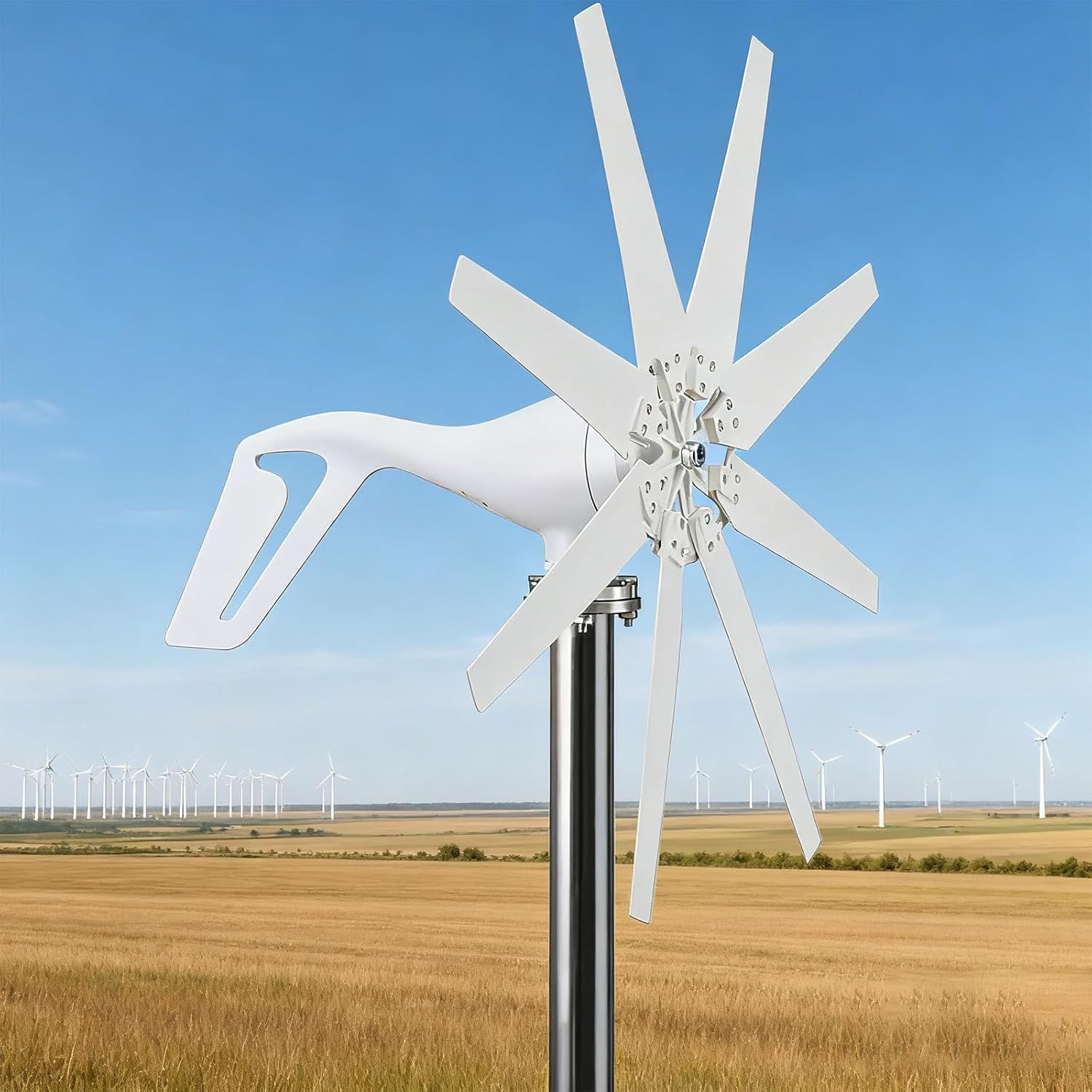 Wind Turbines 400W, 12V 24V 48V Wind Power Small Wind Turbine Generator MPPT Controller for Home Use Solar and Wind Energy 12V