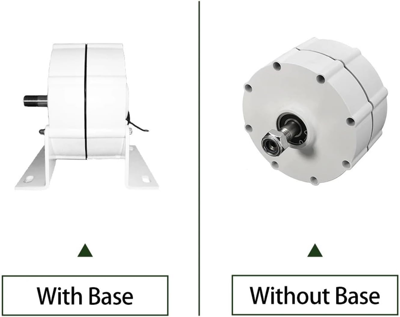 Wind Turbines, Dynamo nerator 1000W 12V 3 Phase arless Permanent Magnet AC Alternators Use for Wind Water Turbine Engine(WB,Double Shaft)