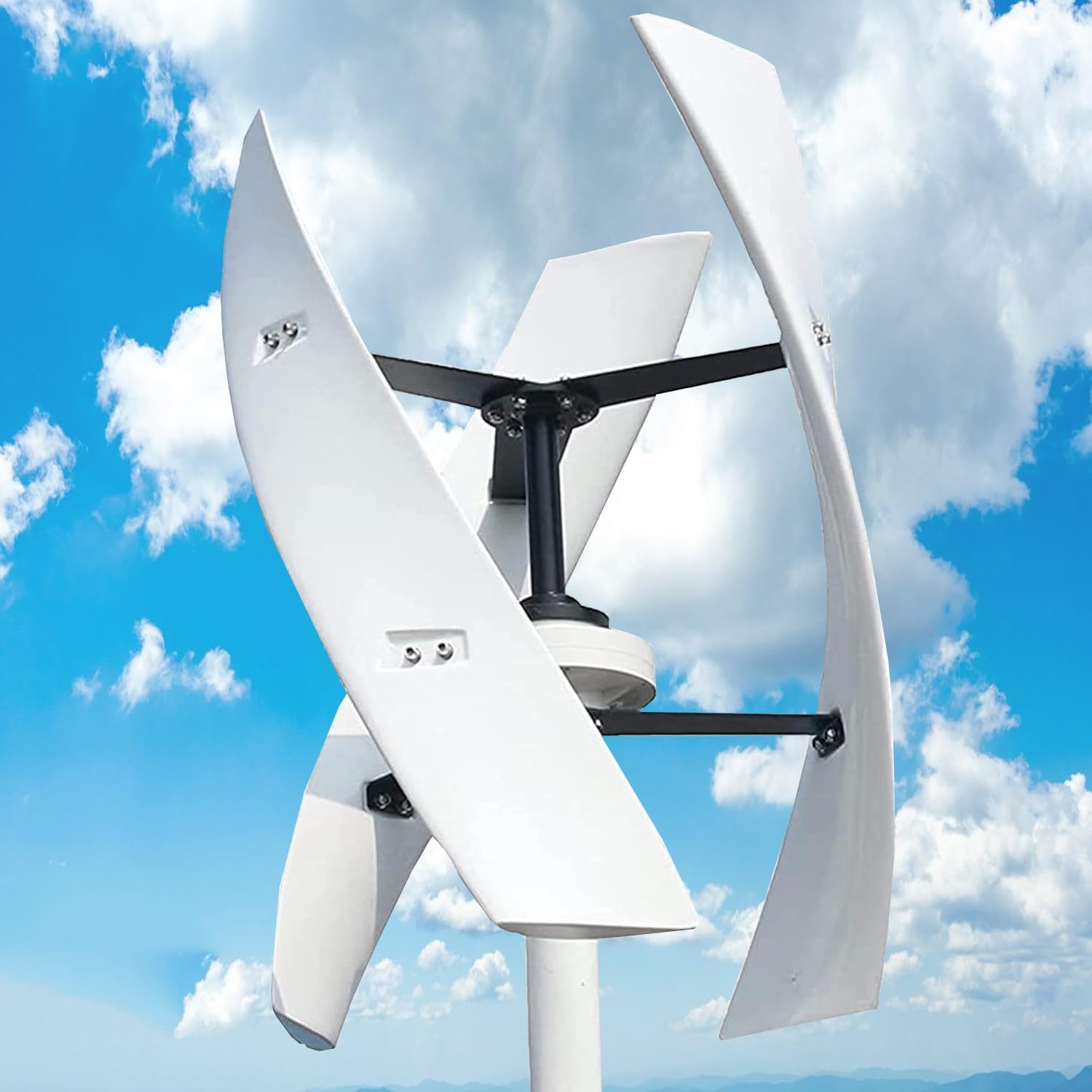 Vertical Wind Turbine Generator Kit for Home & Business, 24V-9000W with Controller, Efficient Wind Mill Energy System for Industrial and Residential Use