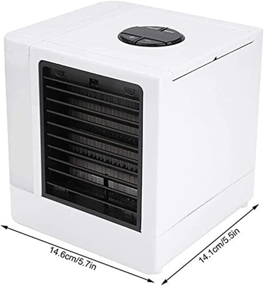 Cooler ice air,Conditioner Super air Cooler Portable air Conditioner with LED USB mini Desktop Fan 5 Positions Adjustable