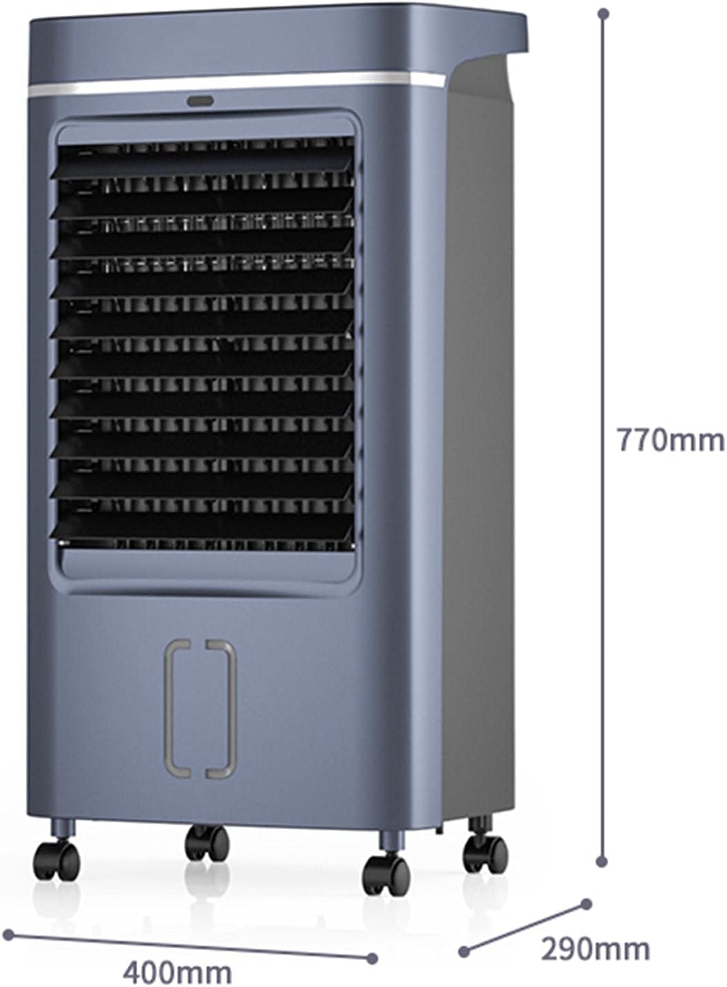 Portable Mobile Air Conditioner Air Cooler Fan for Home with Remote Control & LCD Display - Timer Function,3 Speeds,3 Wind Settings & Oscillation-White A