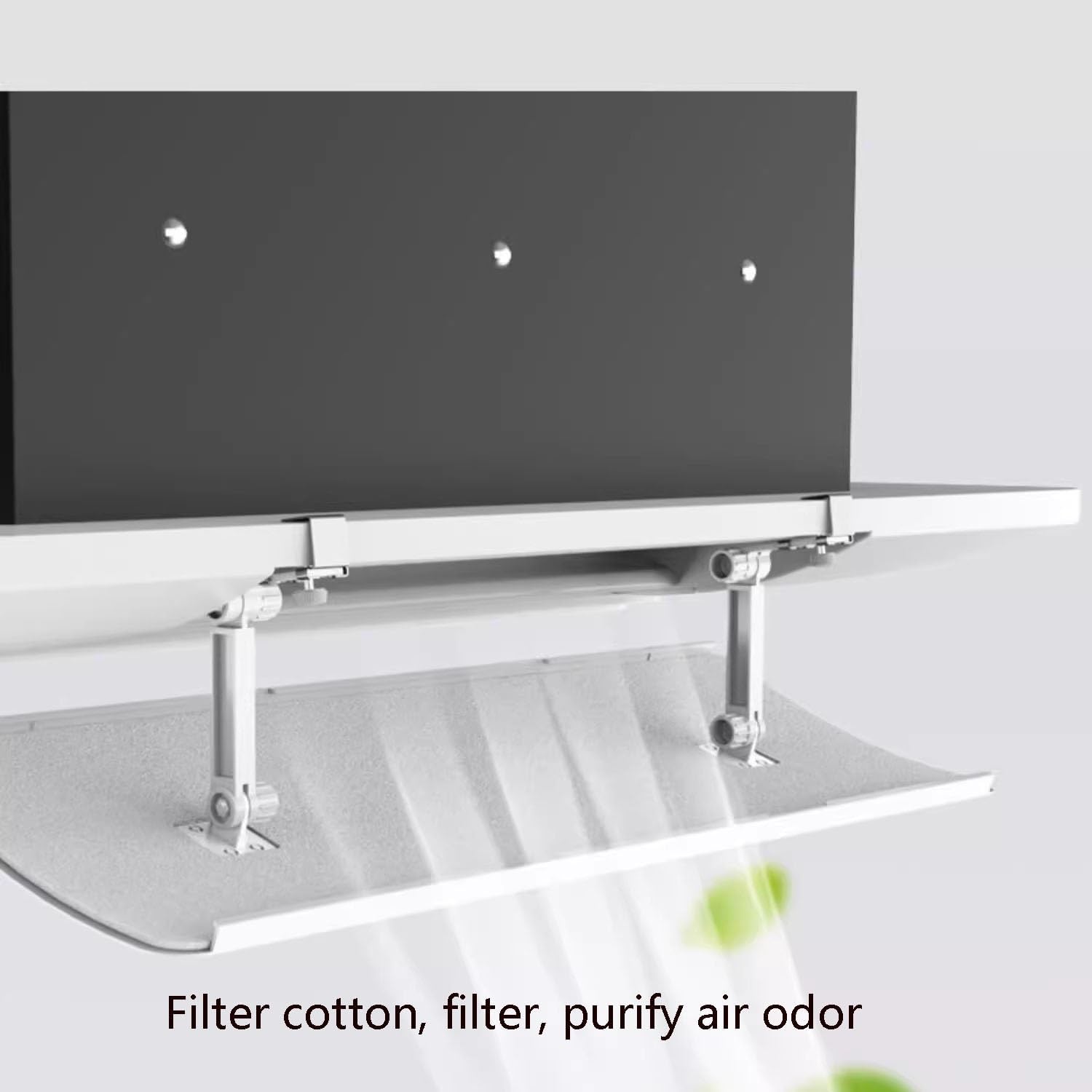 The air filtering of the central air conditioner and preventing direct blowing board