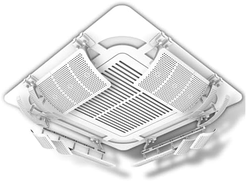 Air conditioning deflector 4 PCS Central Air Conditioner Deflector,Ceiling AC Anti-direct Baffle, Angle Adjusted Freely Air Deflector Micro Hole Wind Guide for Office&Family