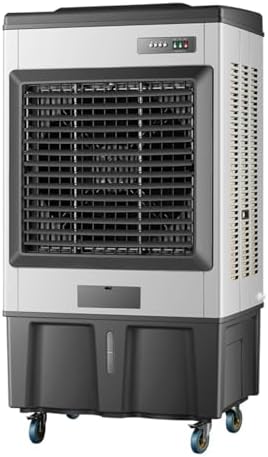 Generic Swamp Cooler Air Conditioner Portable Strong Wind Three Wind Speeds 120° Oscillation 8 Ice Packs 3-in-1 Evaporative Cooler for Outdoor Indoor Use(Height 150cm/140L)