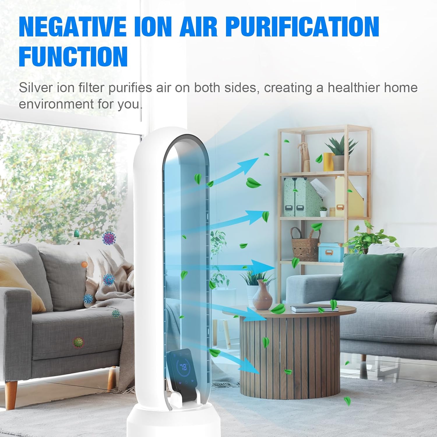 ADVWIN Bladeless Fan for Bedroom, 38