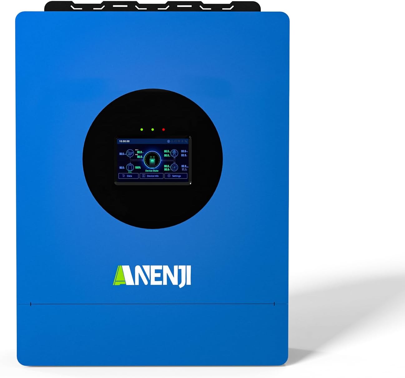 Hybrid Solar Inverter 6KW 48V Split Phase 120V Dual MPPT Charger Parallel,Max PV Charging Current 120A,Max. PV Input 9KW 500VDC, Support 6 Units Parallel for Lead Acid, Li, Batteryless Run