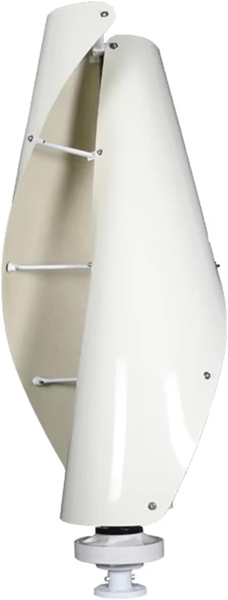 Vertical Wind Turbine Generator 3kw 4kw 6kw Vertical Axis Permanent Wind Turbine 12v 24v 48v with MPPT Control Industrial Energy(White,48V_4000W)