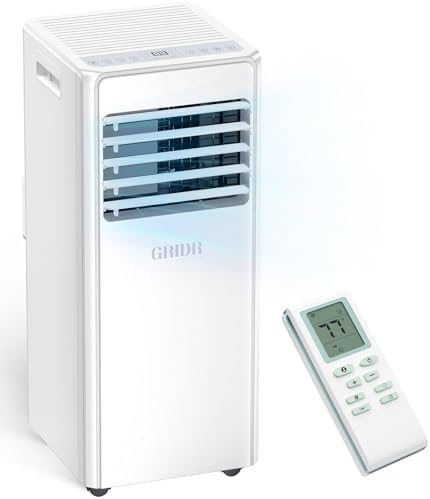 Portable Air Conditioners, 8,000 BTU AC Unit for Bedroom with 4 Modes Cooling/Dehumidifier/Fan/Sleep, Up to 300 sq.ft, 45db Quiet, 24H Timer & Remote, Portable AC Unit for Room Indoors