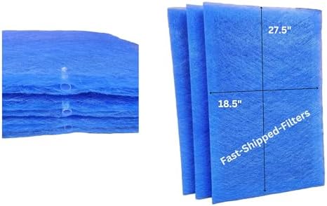 Fast-Shipped-Filters 3 Pack 20x30 Replacement Filters Designed to Fit with Captura Air Cleaner 20x30 Refill Blue